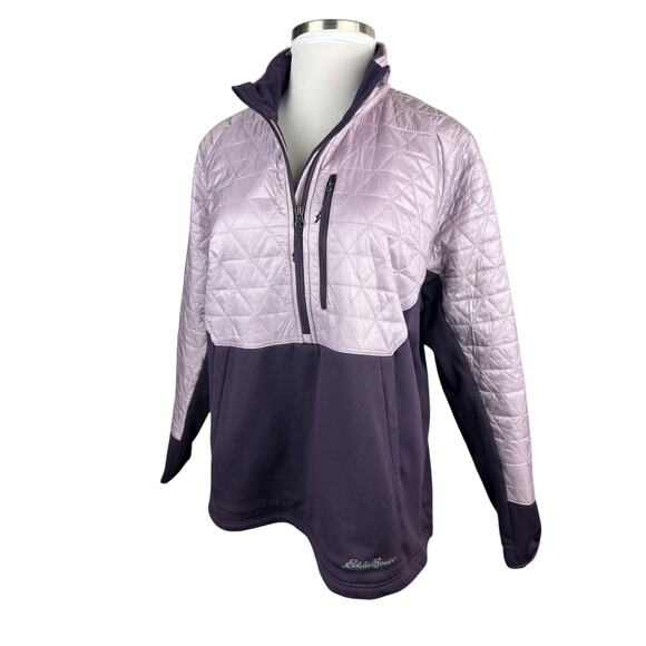 Eddie Bauer Chair Six Hybrid 1/2-Zip Ski Pullover Purple Women's Plus Size 3X - Picture 4 of 14